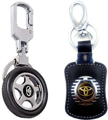 

City Choice Combo of Toyota Wheel & Hook-Locking Key Chain