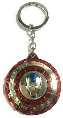 

NeoTask Iron Man Silver Revolving Metal Key Chain
