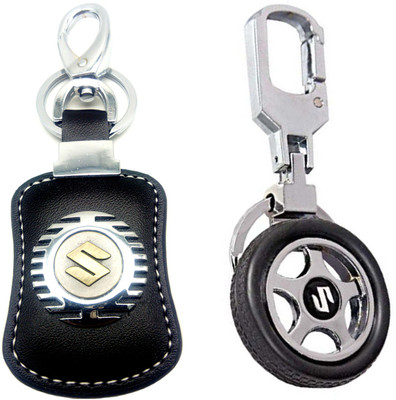 

City Choice Combo of New Suzuki Hook-Locking & Wheel Key Chain