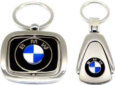 

City Choice New Combo of BMW Revolving & Metal Locking Key Chain(Multicolor)