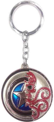 

NeoTask Superhero Comics Captain America Shield Hydra new 3d Metal Key Chain