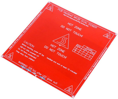 

Robodo Red MK2B PCB Heatbed for 3D Printer for RepRap Prusa i3(Red)