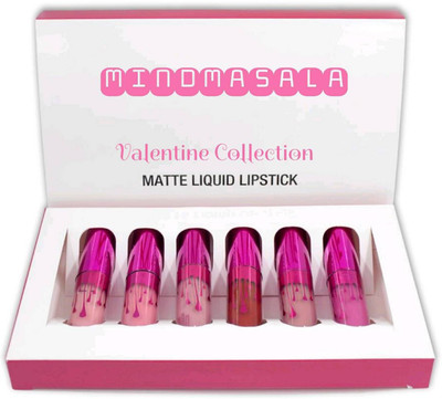 

Mindmasala Valentine Collection Matte Liquid Lipstick(Posie K, Mary Jo k, High maintainence, Moon, Head over heels, Apricot)