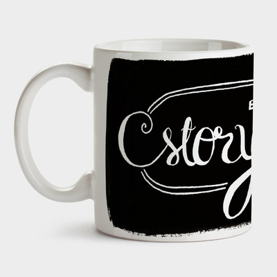 

Tathya Storyteller - white Ceramic Mug(350 ml)