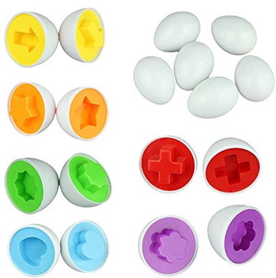 

iDream 6pcs Mixed Shape Educational Puzzle Egg Set(6 Pieces)