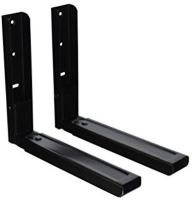 

Embience Adjustable length 12 inch - 18 inch Shelf Bracket for Microwave Iron Wall Shelf(Number of Shelves - 2, Black)