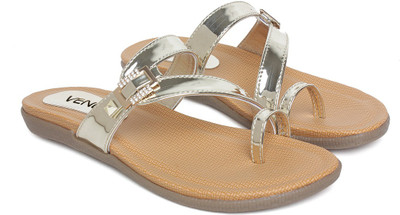 

Vendoz Women Golden Flats