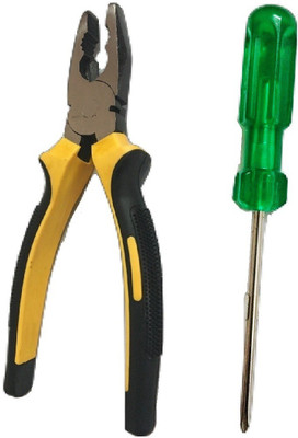 

Gadget Deals Combo of Plier and Standard Screwdriver Set(Pack of 2), Multicolor