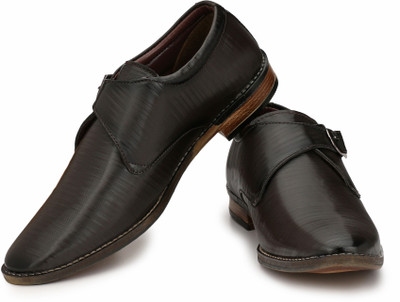 

YODDLY R1013 Monk Strap For Men(Burgundy, Burgandy