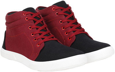 

Kraasa Dollar Sneakers For Men(Black, Maroon