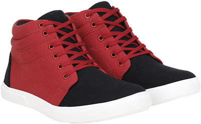 

Kraasa Dollar Sneakers For Men(Black, Red