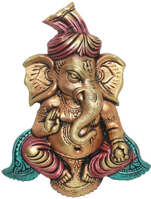 

Sarvsiddhi Terracotta Antique Finish Turban Ganesha Wall Hanging Decorative Showpiece - 3 cm(Terracotta, Multicolor)