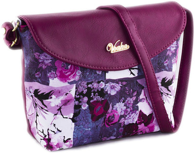 

VOAKA Women Casual Maroon PU Sling Bag