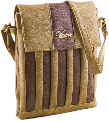 

VOAKA Women Casual Brown PU Sling Bag