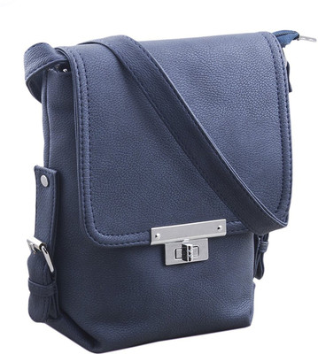 

VOAKA Women Casual Blue PU Sling Bag