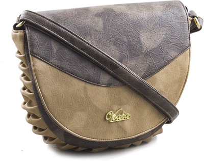 

VOAKA Women Casual Brown PU Sling Bag