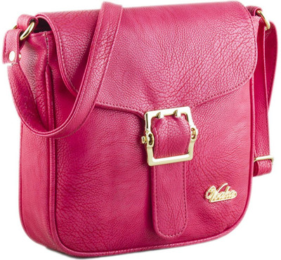 

VOAKA Women Casual Pink PU Sling Bag
