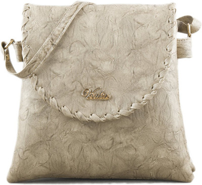 

VOAKA Women Casual Beige PU Sling Bag