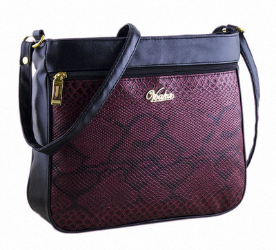 

VOAKA Women Casual Purple PU Sling Bag