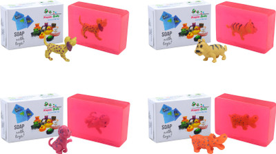 

Happy Baby Luxurious Kids Soap With Toy Pink (P47)(400 g, Pack of 4)
