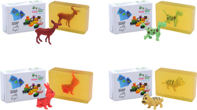 

Happy Baby Luxurious Kids Soap With Toy Yellow (Y44)(400 g, Pack of 4)