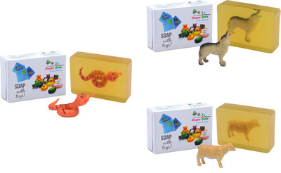 

Happy Baby Luxurious Kids Soap With Toy Yellow (Y27)(300 g, Pack of 3)