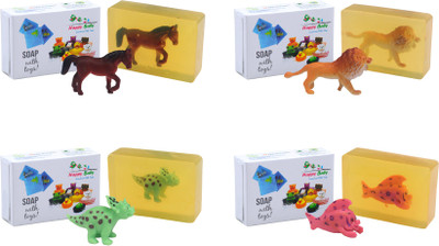 

Happy Baby Luxurious Kids Soap With Toy Yellow (Y45)(400 g, Pack of 4)