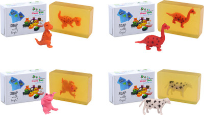 

Happy Baby Luxurious Kids Soap With Toy Yellow (Y51)(400 g, Pack of 4)