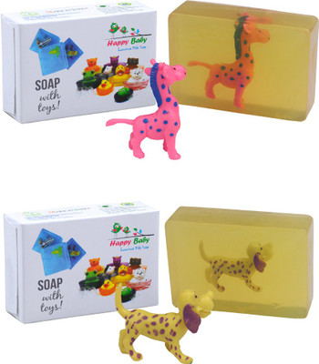

Happy Baby Luxurious Kids Soap With Toy Yellow (Y1)(200 g, Pack of 2)