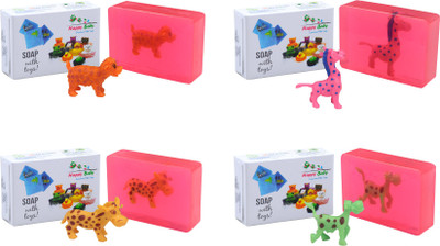 

Happy Baby Luxurious Kids Soap With Toy Pink (P44)(400 g, Pack of 4)
