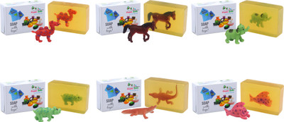 

Happy Baby Luxurious Kids Soap With Toy Yellow (Y56)(600 g, Pack of 6)