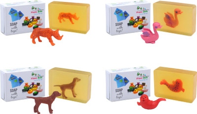 

Happy Baby Luxurious Kids Soap With Toy Yellow (Y48)(400 g, Pack of 4)