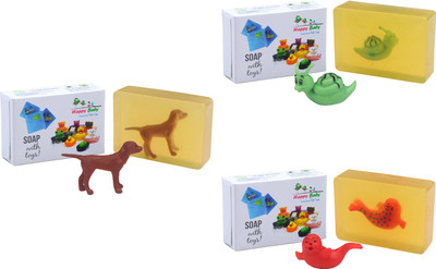 

Happy Baby Luxurious Kids Soap With Toy Yellow (Y34)(300 g, Pack of 3)