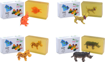 

Happy Baby Luxurious Kids Soap With Toy Yellow (Y52)(400 g, Pack of 4)