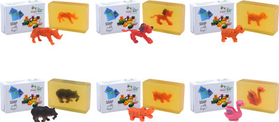 

Happy Baby Luxurious Kids Soap With Toy Yellow (Y58)(600 g, Pack of 6)