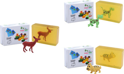 

Happy Baby Luxurious Kids Soap With Toy Yellow (Y29)(300 g, Pack of 3)