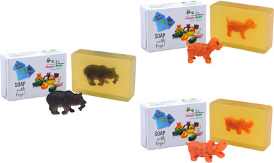

Happy Baby Luxurious Kids Soap With Toy Yellow (Y36)(300 g, Pack of 3)