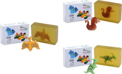 

Happy Baby Luxurious Kids Soap With Toy Yellow (Y26)(300 g, Pack of 3)