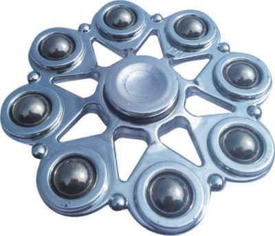 

S.Blaze Silver Metal 8 Ball Design Fidget Spinner for Kids & Adults(Silver)