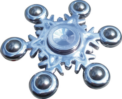 

S.Blaze Metal Silver 6 Ball Design Fidget Spinner for Kids & Adults(Silver)