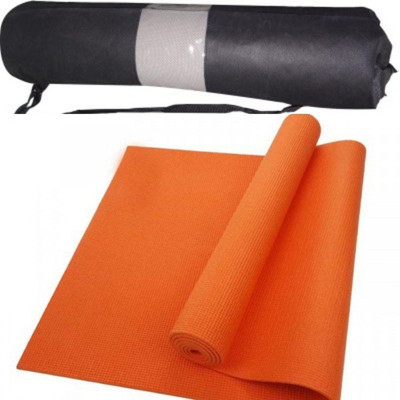

SWK EVA - Extra Large Anti skid Yogamat for Gym workout and flooring exercise Orange 8 mm Yoga Mat