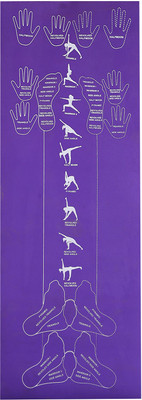 

Aerolite MULTI POSTURE GUIDE 24 X 72 Purple 6 mm Yoga Mat, Npurple;silver