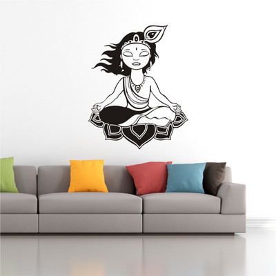 

SN Graphics  PVC Vinyl Sticker(Pack of 1, Black