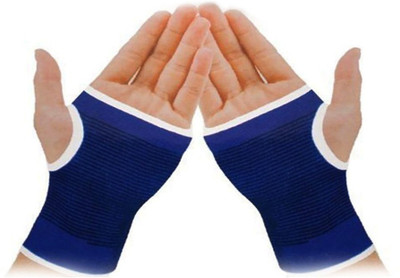 

K kudos Enterprise New Elastic Palm Wrist Support Grip Protection For All Purpose- Set Of 1 Pair Palm Support(Blue