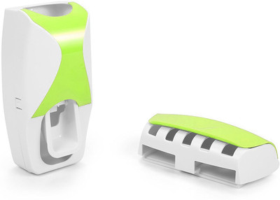 

KridhaCart Plastic Toothbrush Holder(Green, Wall Mount)