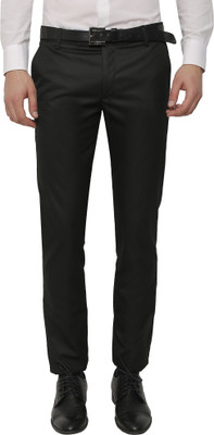 Routeen Slim Fit Men Grey Trousers