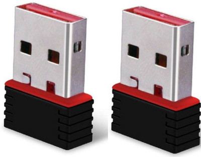 

BB4 PACK OF 2 Wireless Wifi Dongle 300Mbps Network LAN Card 802.11n USB Adapter(Black)