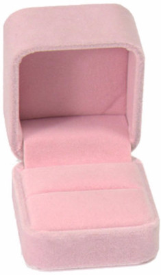 Sapro Pink Velvet Wedding Ring Bearer Jewelry Display Gift Storage Box Case Holder Jewellery Vanity Box Vanity Box(Pink) available at flipkart for Rs.101