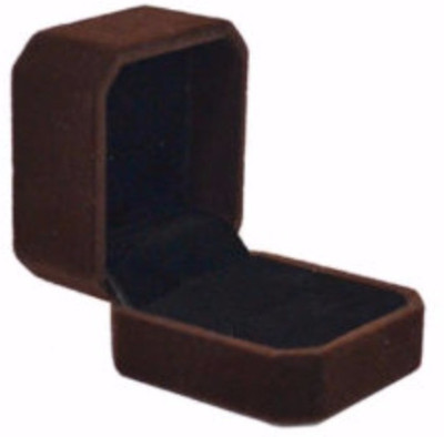 Sapro Brown Velvet Wedding Ring Bearer Jewelry Display Gift Storage Box Case Holder Jewellery Vanity Box Vanity Box(Brown) available at flipkart for Rs.101