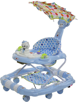 

Super Shine Musical Walker & Rocker With Parent Rod(Blue)